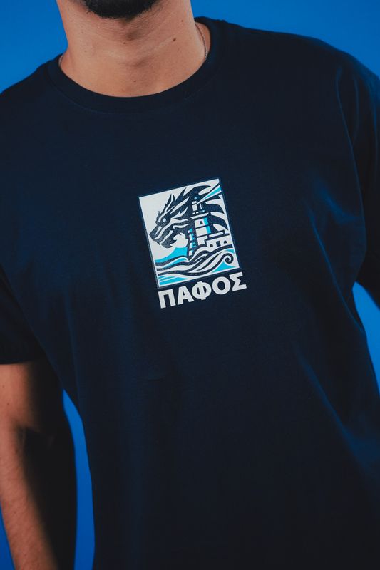 PFC Cotton t-shirt MYTHOS Navy blue