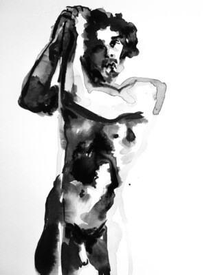 Figure Drawing - ink