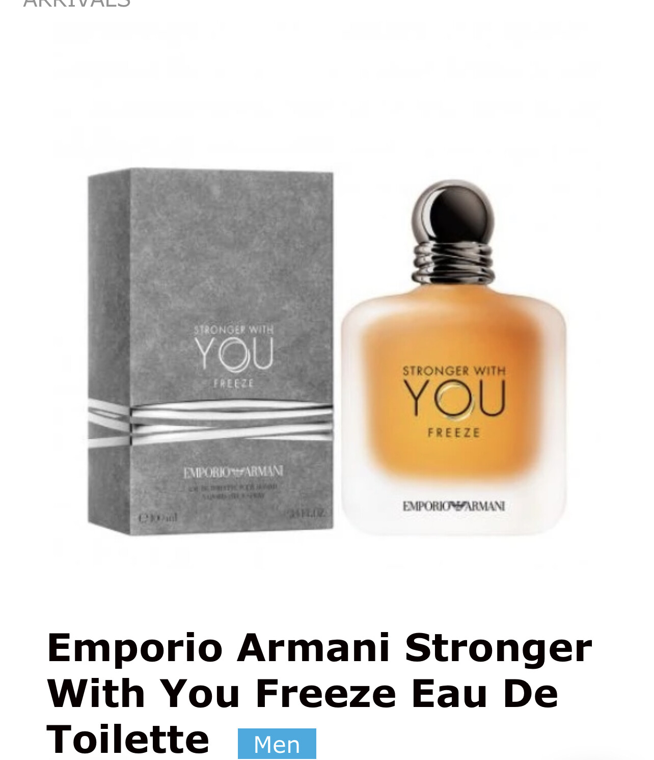 Stronger With You Cologne
