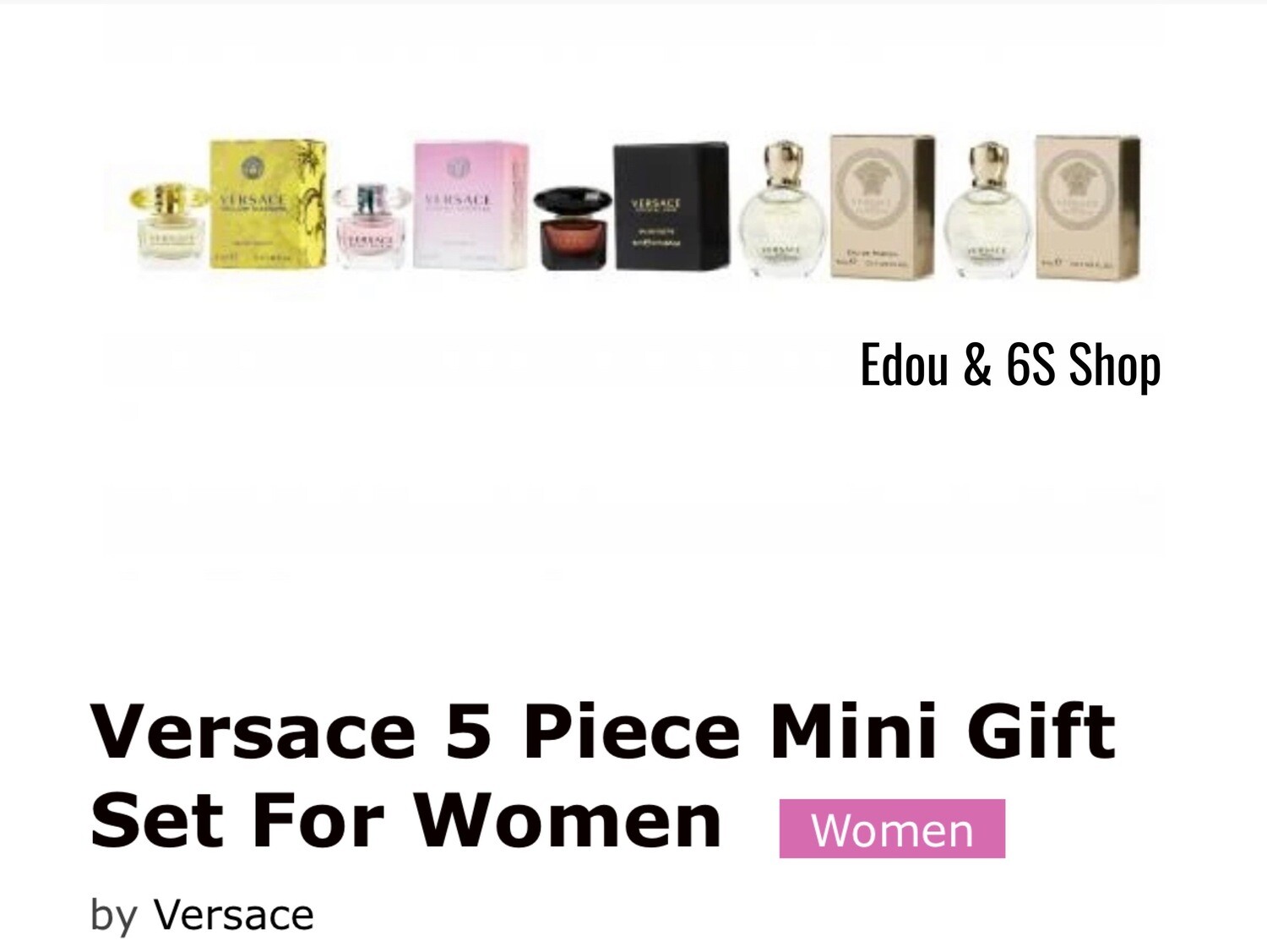 Women Vercace Perfume Set of 5