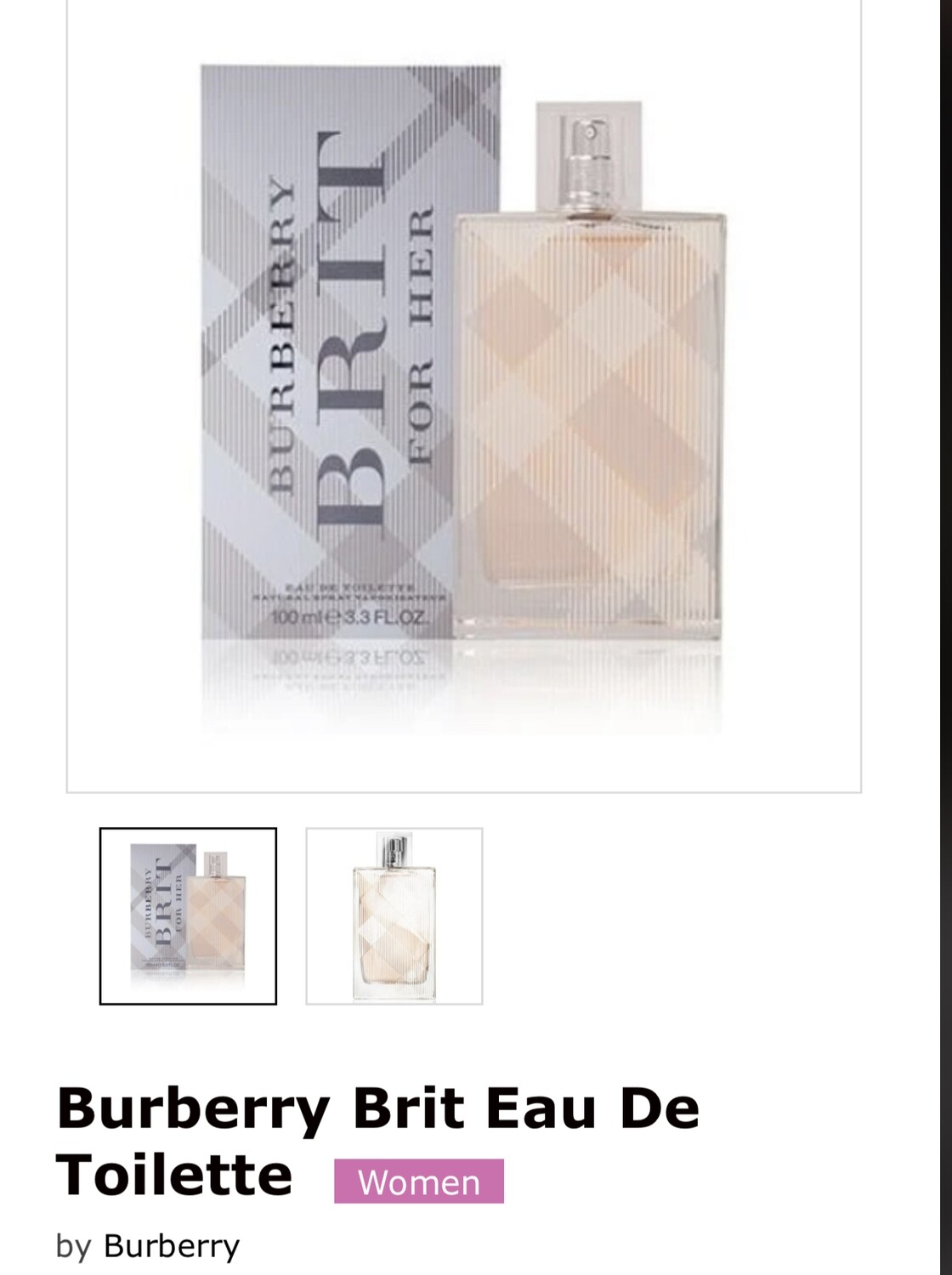 Burberry Brit 3.3 oz