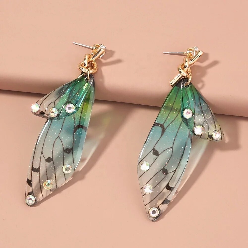 Fancy Cicada Butterfly Earrings
