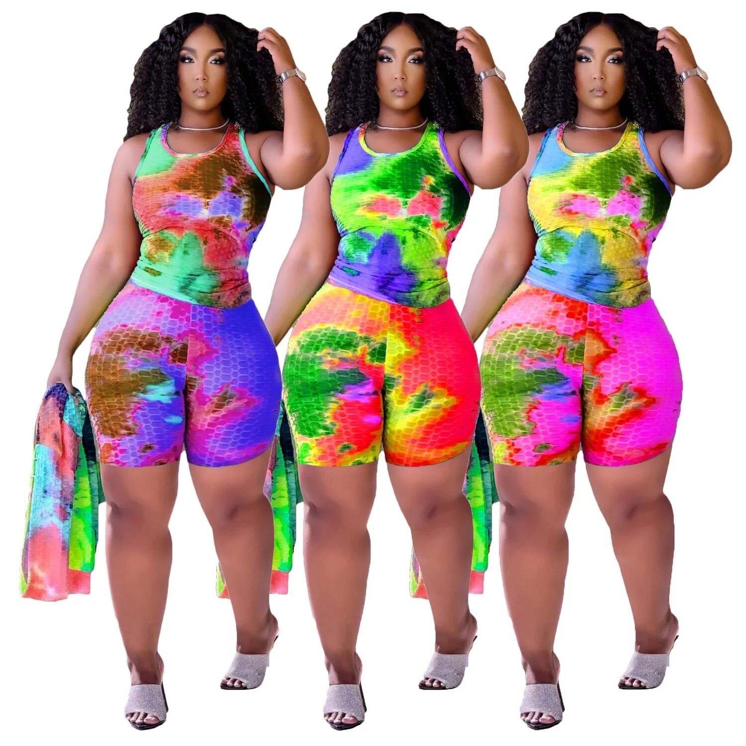 Women clothes two pieces set casual street wear