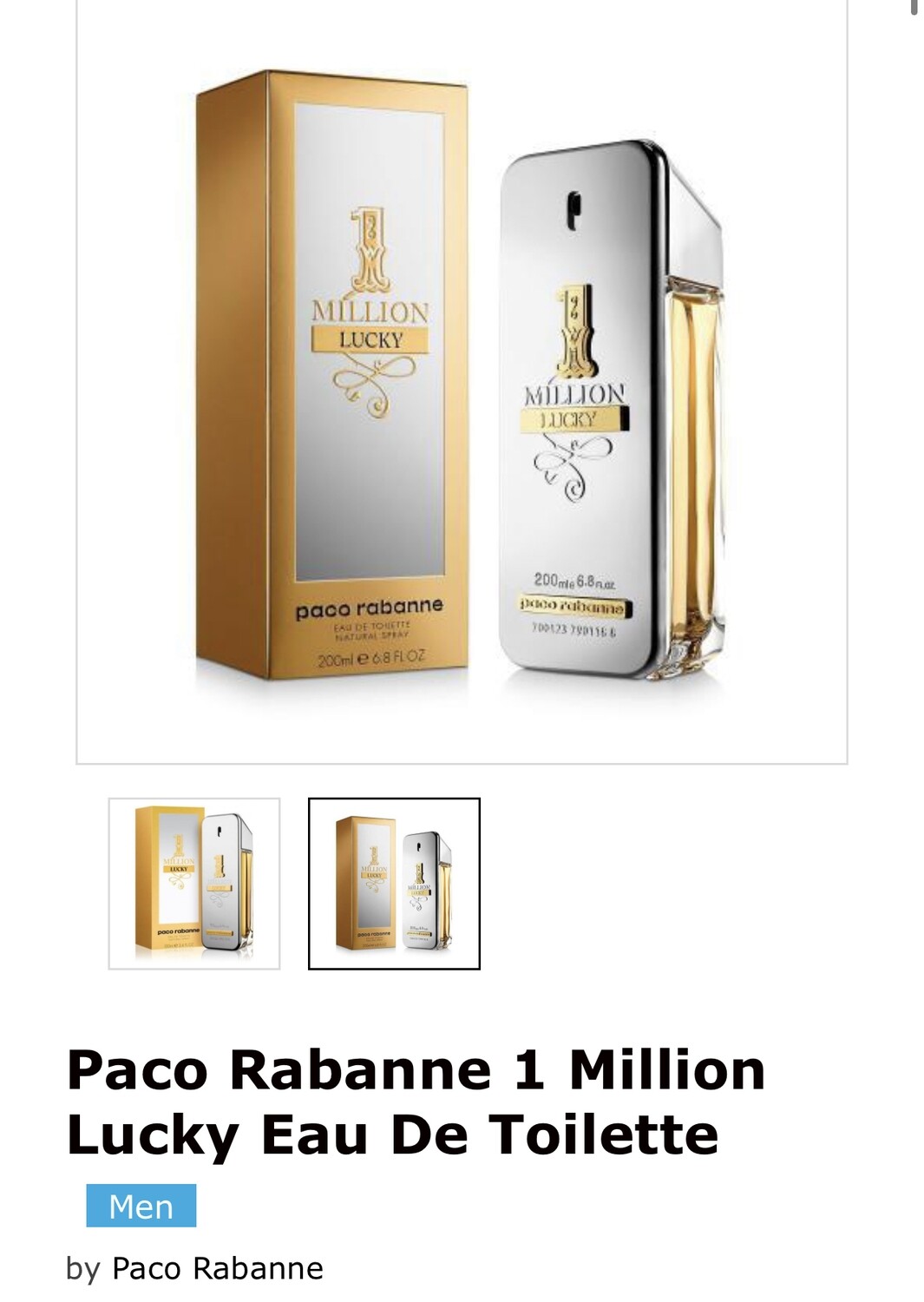 1 Million by Paco Rabanne Colonge