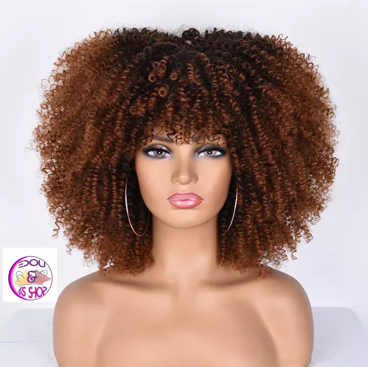 Kinky natural afro wig