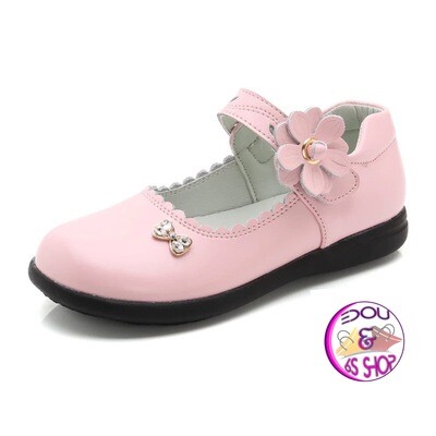 Simple Prep Shoes with Bow and Flower