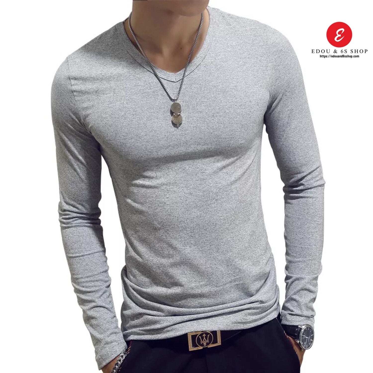 V neck casual men Shirts