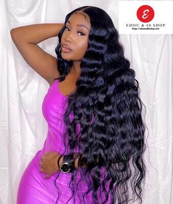 Human hair Deep loose wave 150 density 13x4 lace
