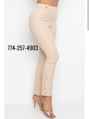 Stretchy pants  buttons legs