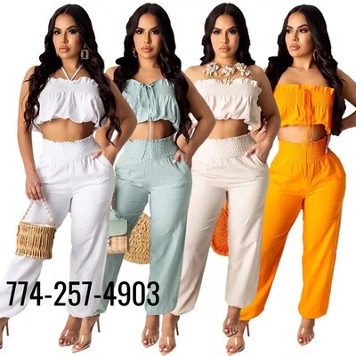 Women solid color plated halter