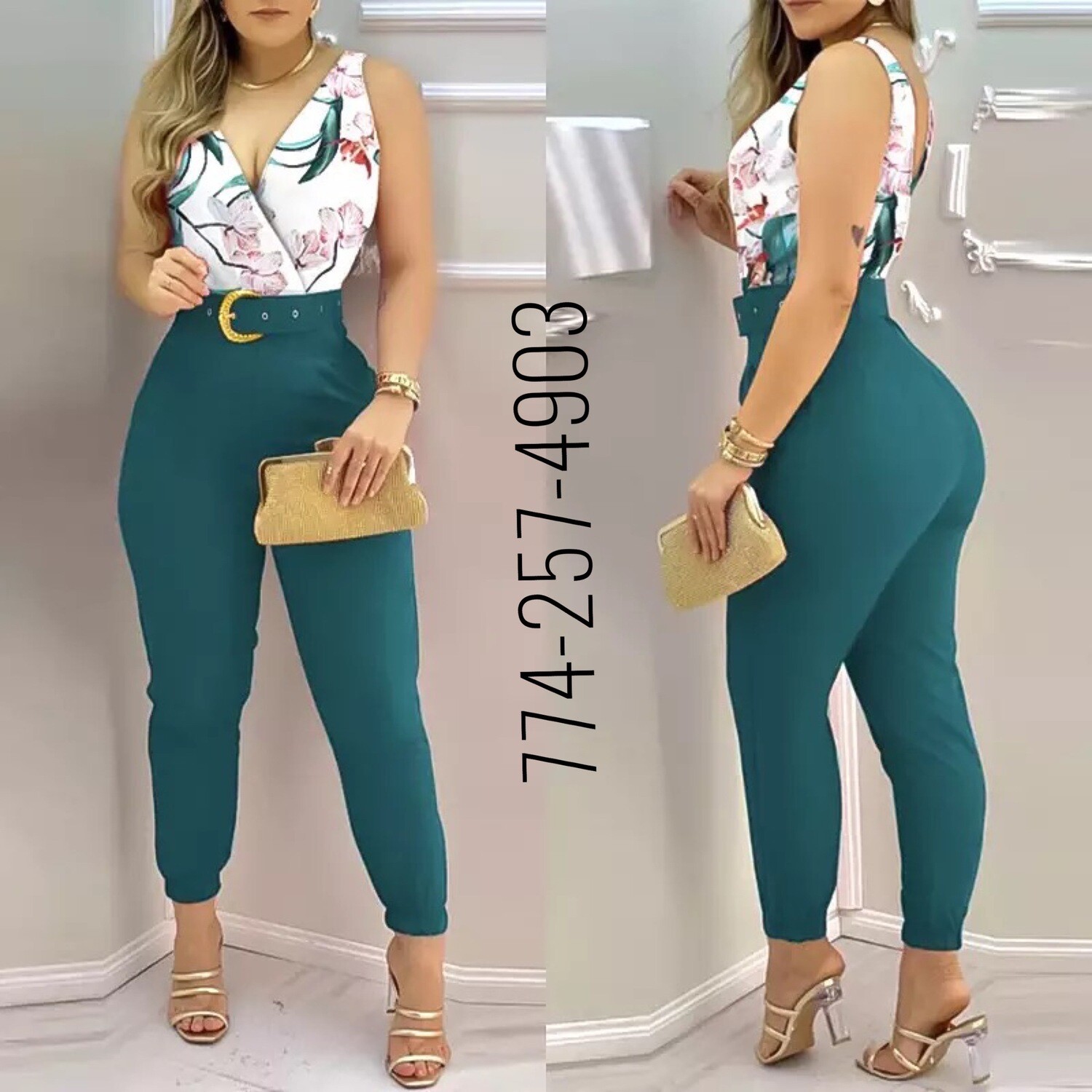 Elegant flower jumpsuit