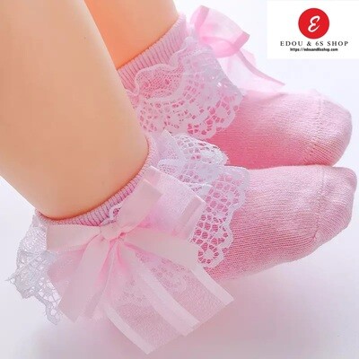 Fluffy meshed girls socks