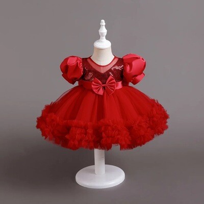 Tule satin dresses for kids