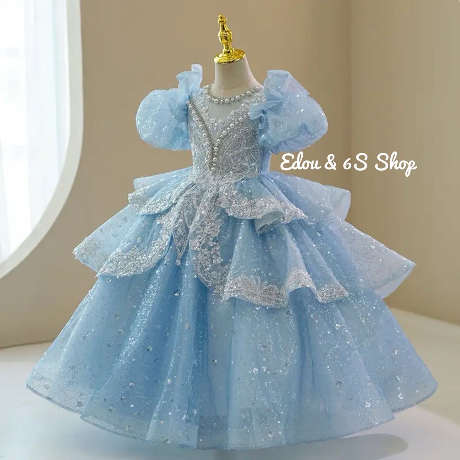 Luxury girl puffy dress