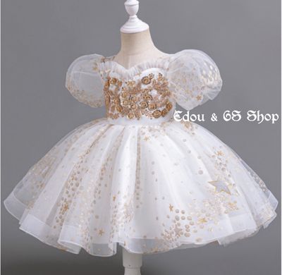 Puffy sleeve princess dress