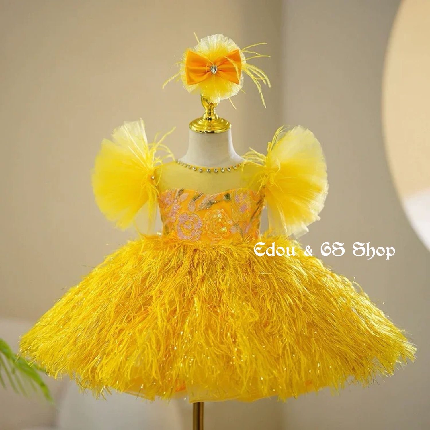 Fluffy wedding and party dress