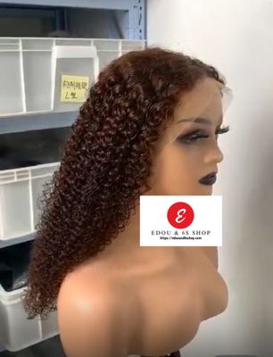 Brown loose curls  13x4 Lace frontal