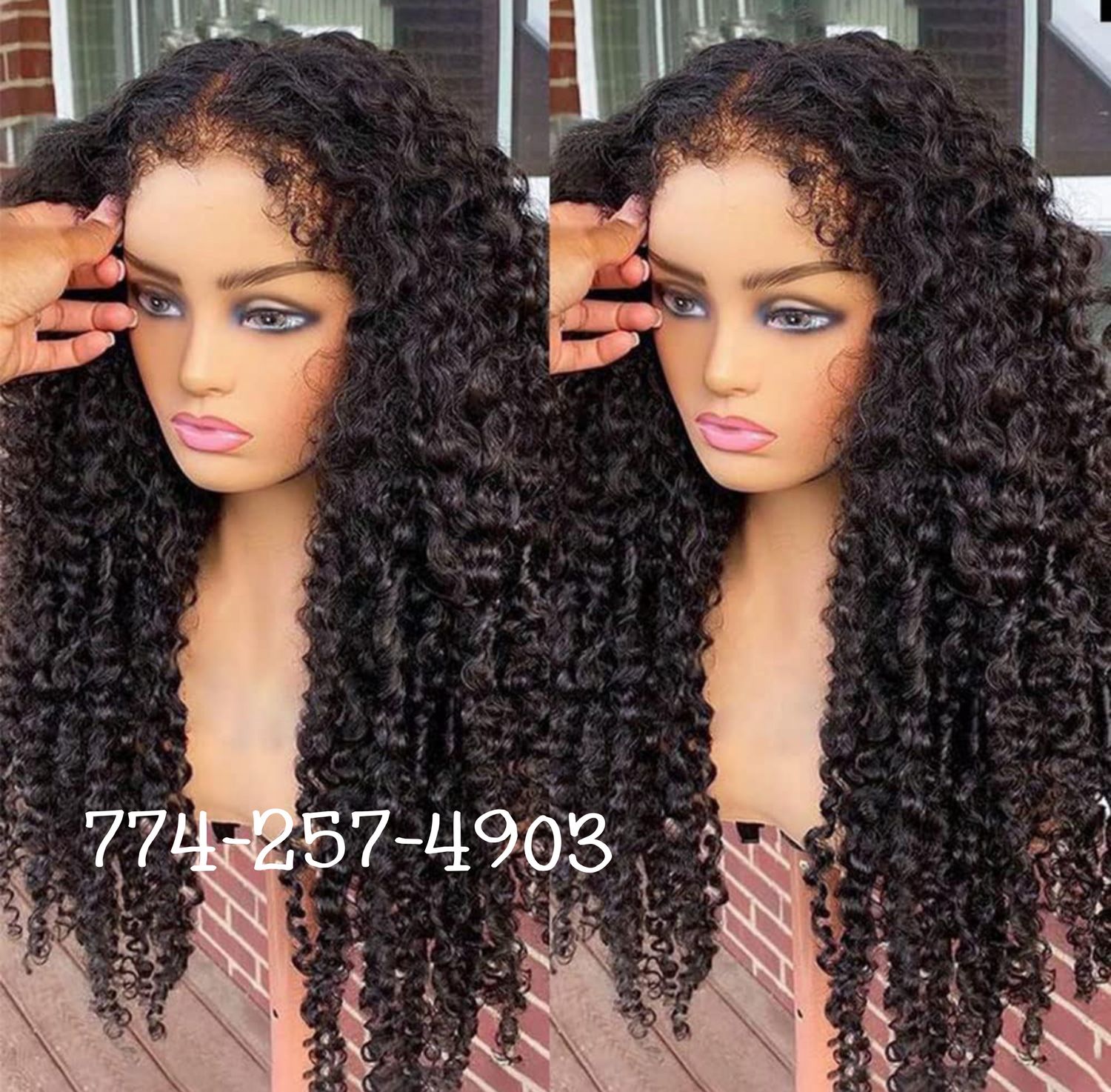 Curly edges baby hair