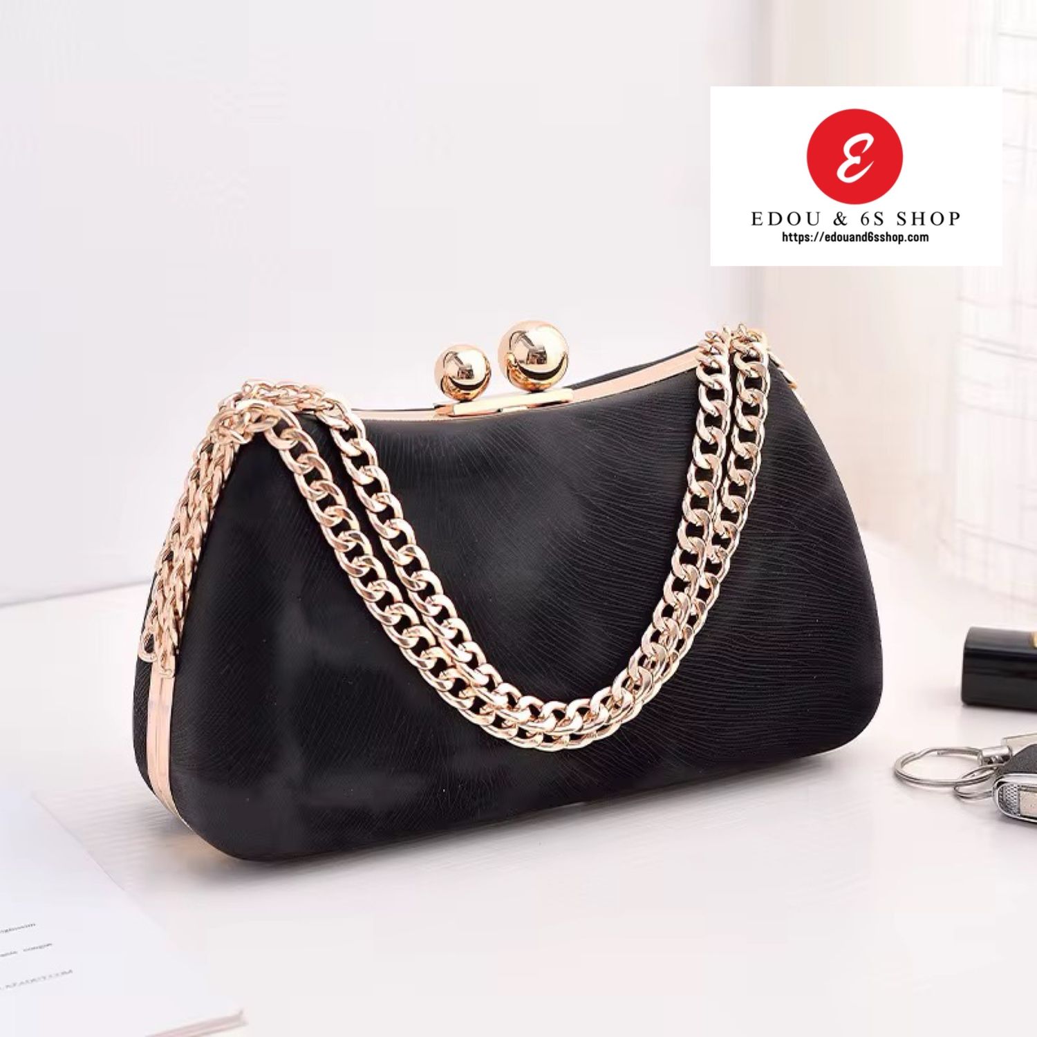 Evening Marble clutch purse
