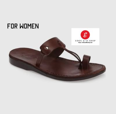 Natural leather sandals