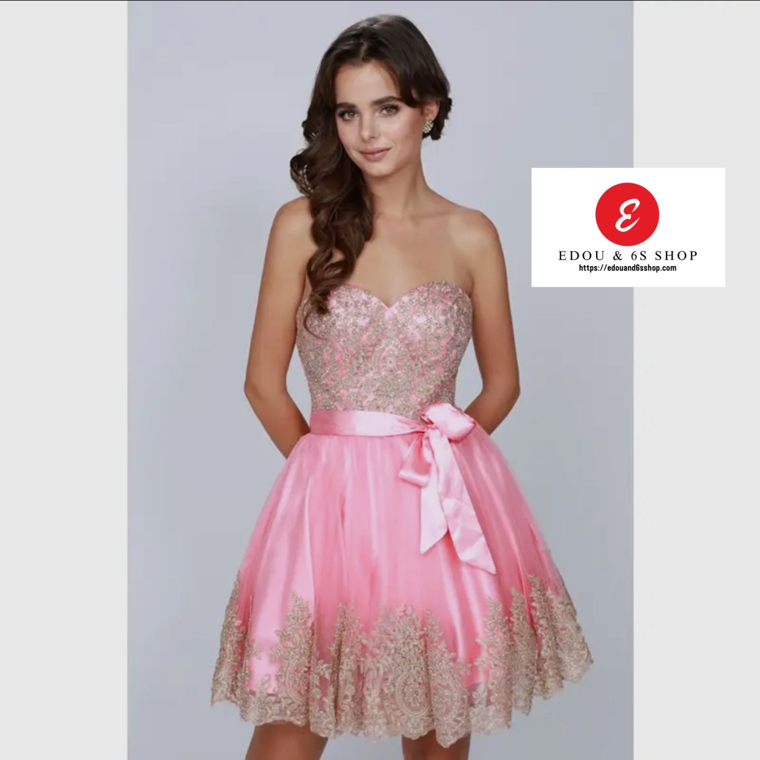 Strapless beaded sweetheart
