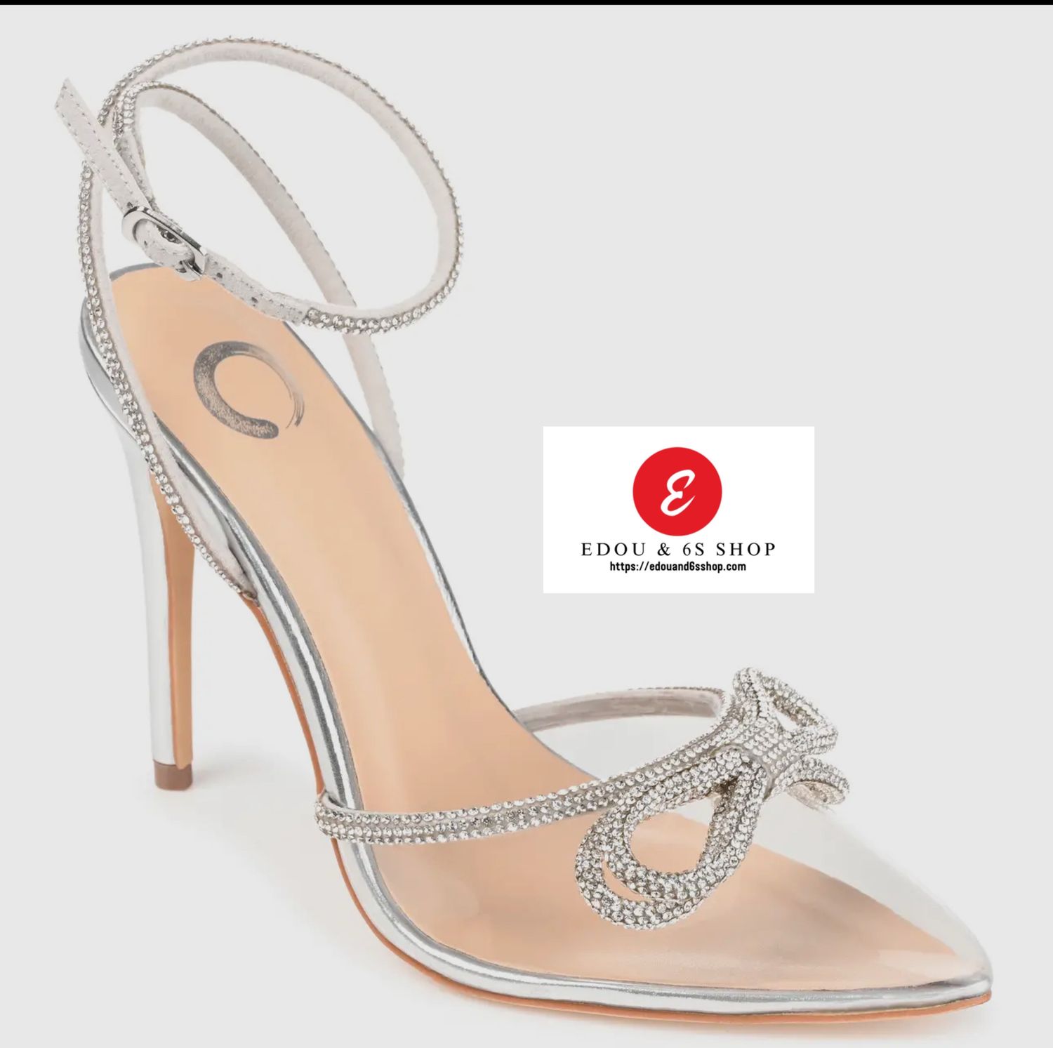 Gracia dressy stilettos heals in clear PVC