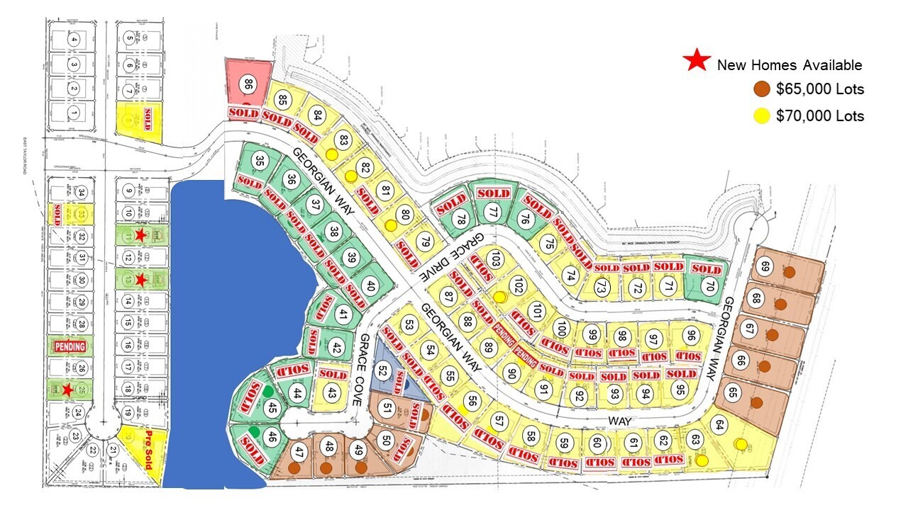 $65,000 Lots