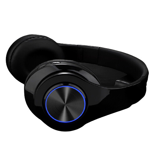 Draadloze Bluetooth Koptelefoon Over Ear Hoofdtelefoon met Noise Cancelling Zwarte Pc's en Smart Phones- Inklapbare/ Hoofdtelefoon met bescherming- Wireless Headset-Com