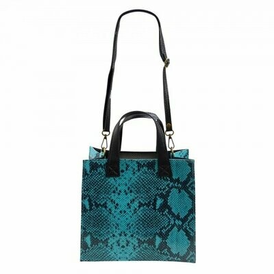Handtasche aus Rindleder in schlangenprint/Handbag made of cowhide in snake print