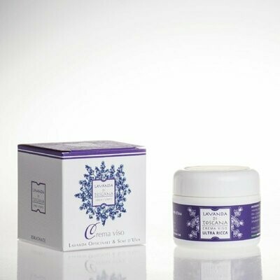 Bio-Gesichtscreme mit Lavendel- und Traubenkernextrakt/Organic face cream Lavender and grape seed extract
