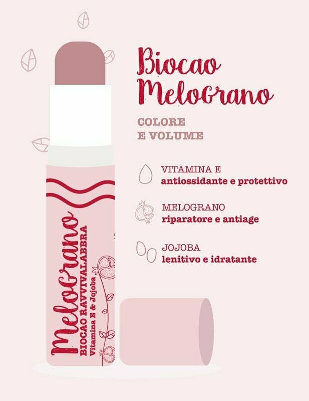 La Saponaria Biocao Lippenpflegestift mit Granatapfel