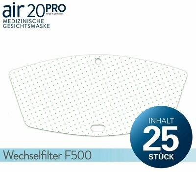 air20PRO Wechselfilter F500 (25er)