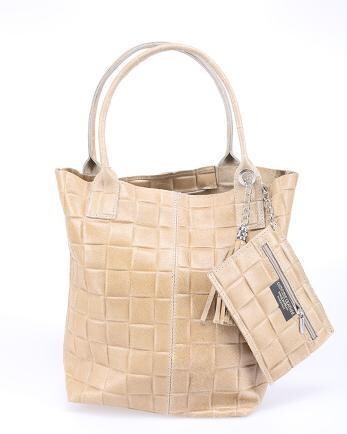 Tasche aus Echtes Leder  mit Reißverschluss