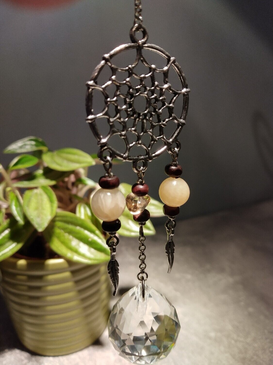 Sun Catcher aus Kristall und Citrin