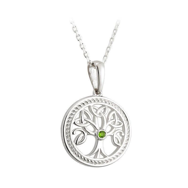Sterling Silver irish tree of life pendant