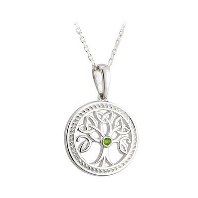 Sterling Silver irish tree of life pendant