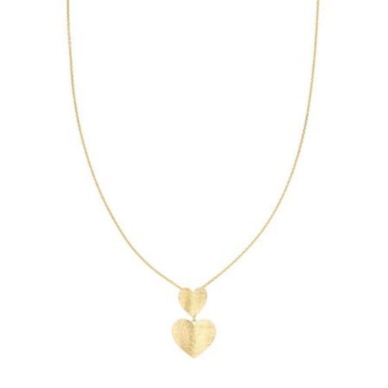 925 Sterling Silver Necklace Gold Plated ❤ Heart