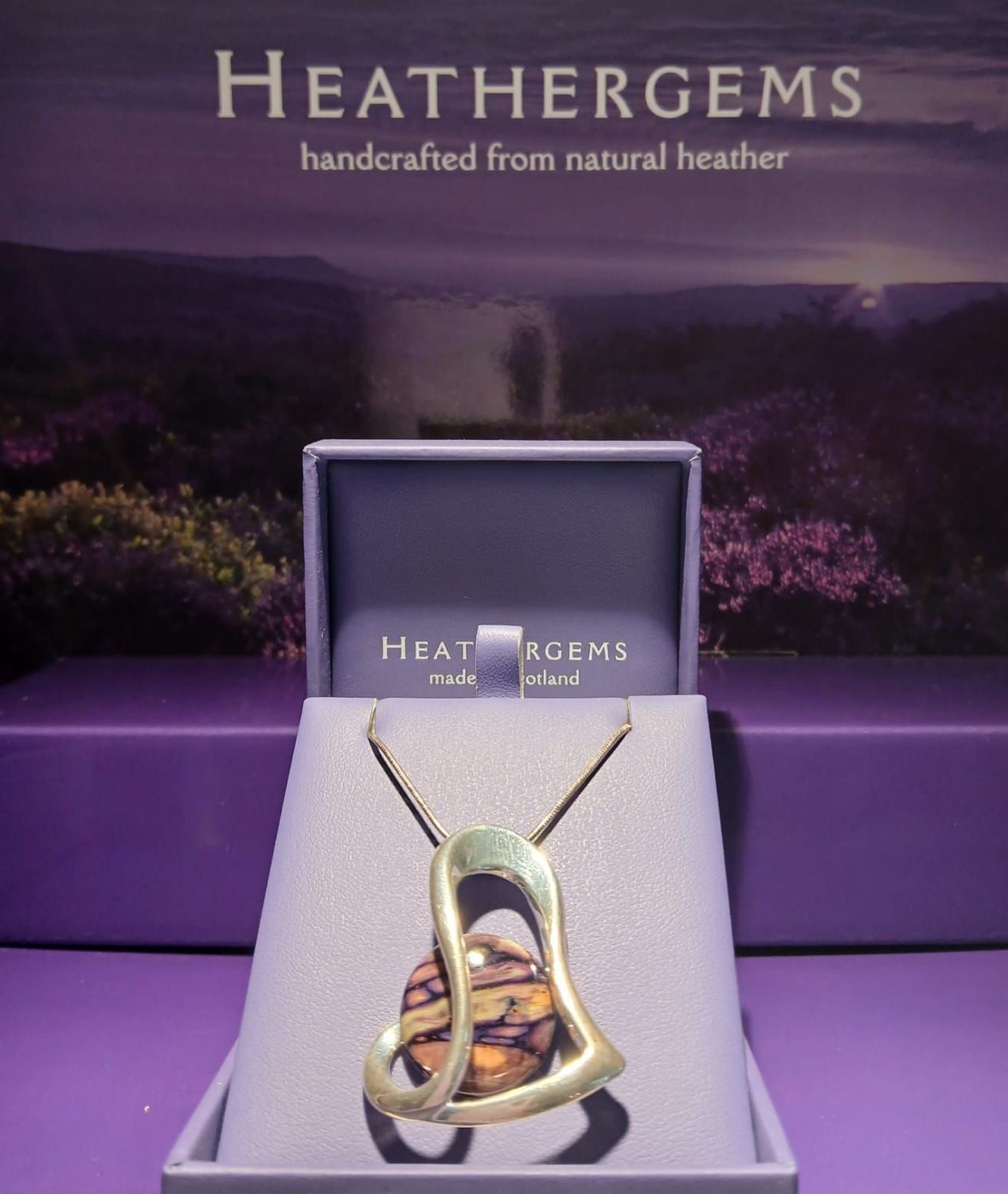 Heart Plated Heathergems Pendant/Anhänger