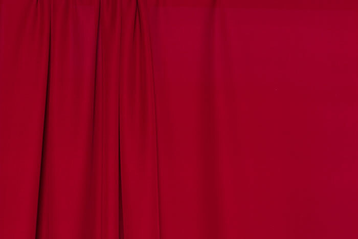 Silk Georgette - Warm Red Silk Georgette - Warm Red