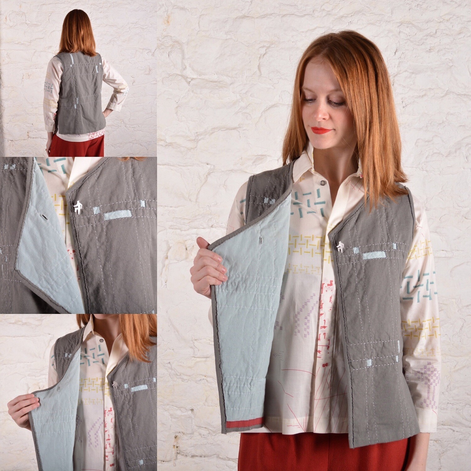 Machine Sashiko Vest (Download)