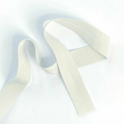 1" Foldover Elastic - Pale Grey FE820-5