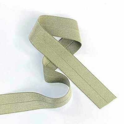 1" Foldover Elastic - Sage FE820-10