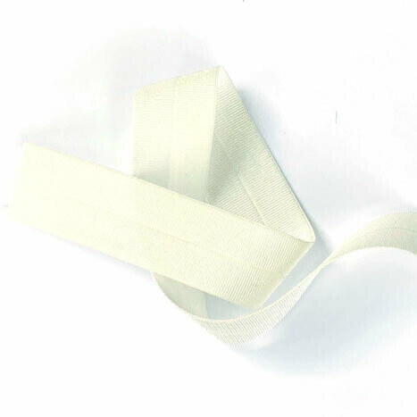 1" Foldover Elastic - Off-White, Yards:: 1