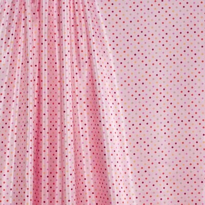 Acetate Lining - Bubblegum Pink Polka Dot 43-920-11