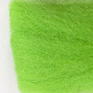 Wool Roving - Lime Green