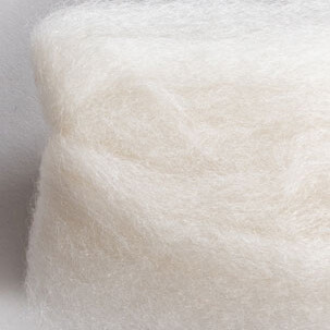 Wool Roving - Natural White