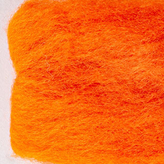 Wool Roving - Orange