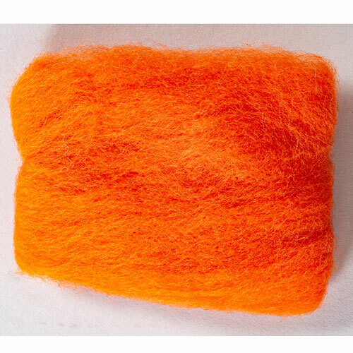 Wool Roving - Orange