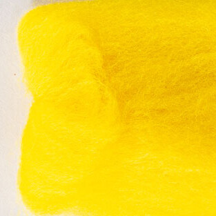 Wool Roving - Yellow