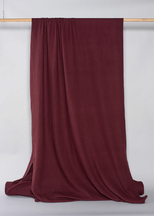 Cotton Double Gauze - Wine Cotton Double Gauze - Wine